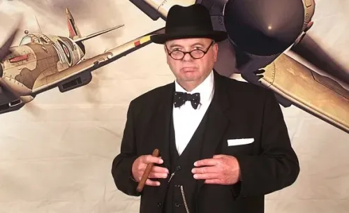 WINSTON CHURCHILL look-alike (United Kingdom) on stage